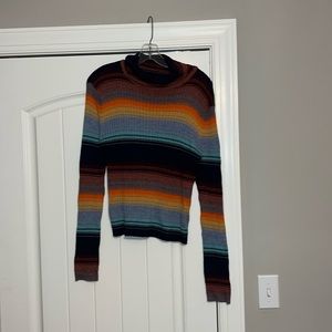 American Eagle Outfitters Multicolored Long Sleeve Turtle Neck